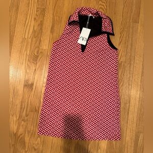 Zara Red Collared Dress